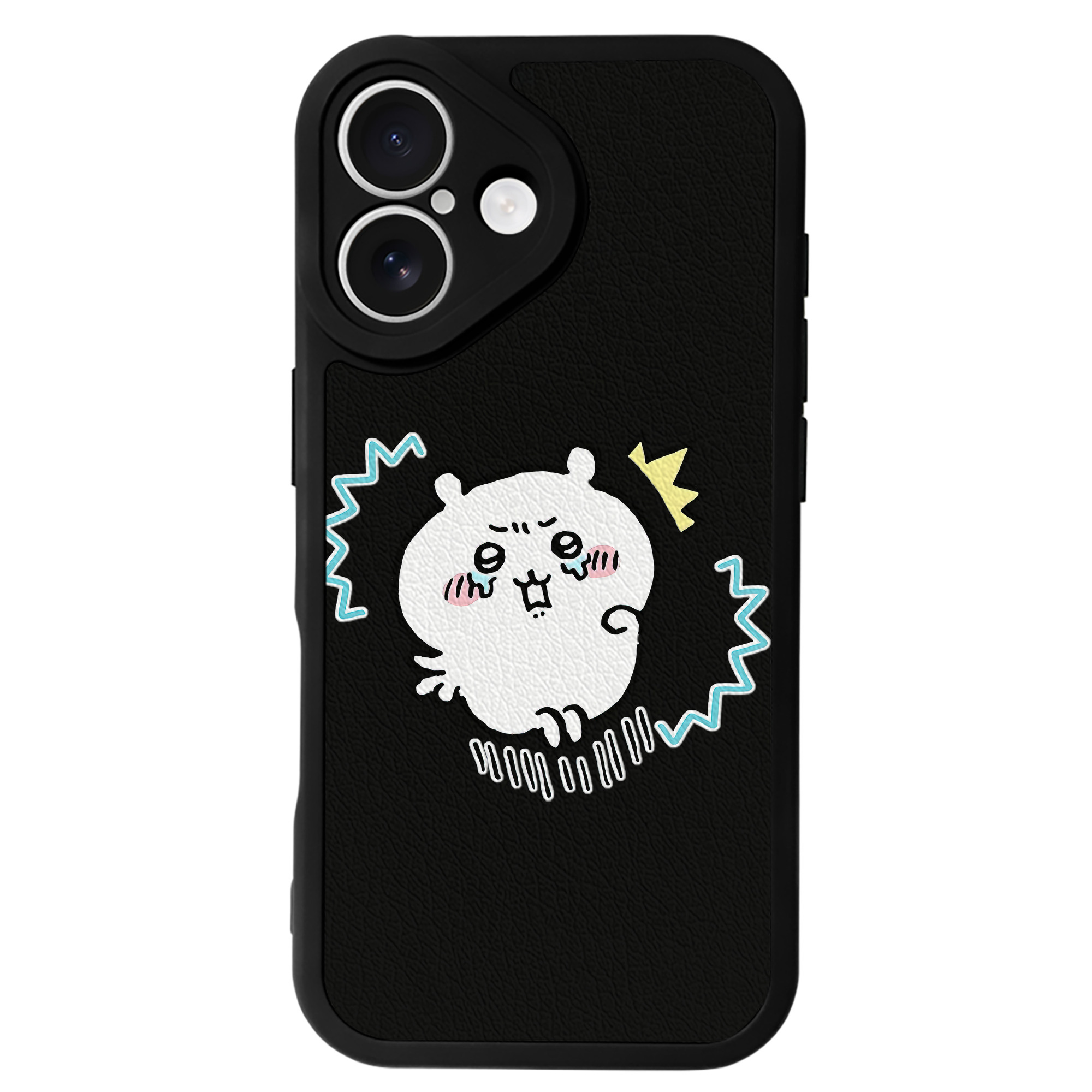 （画像用） ちいかわ ちいかわ Chii-kawa chiikawa 【iPhone 16シリーズ対応】シリコンスマホケース（レザー調） 材質：シリコン